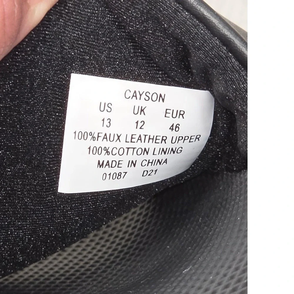 Polo Ralph Lauren Cayson Mens Slides Black White Logo Sandals Size 13 01087-D21